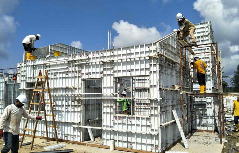 Steel formwork